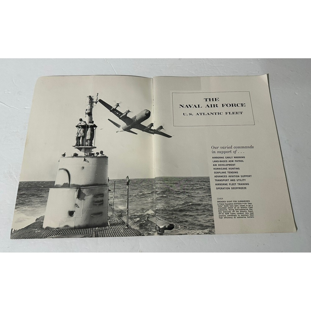 Air Power at Sea, Naval Force Atlantic Fleet, 50th Ann Naval Air Lot Of 2 Navy - Picture 9 of 12